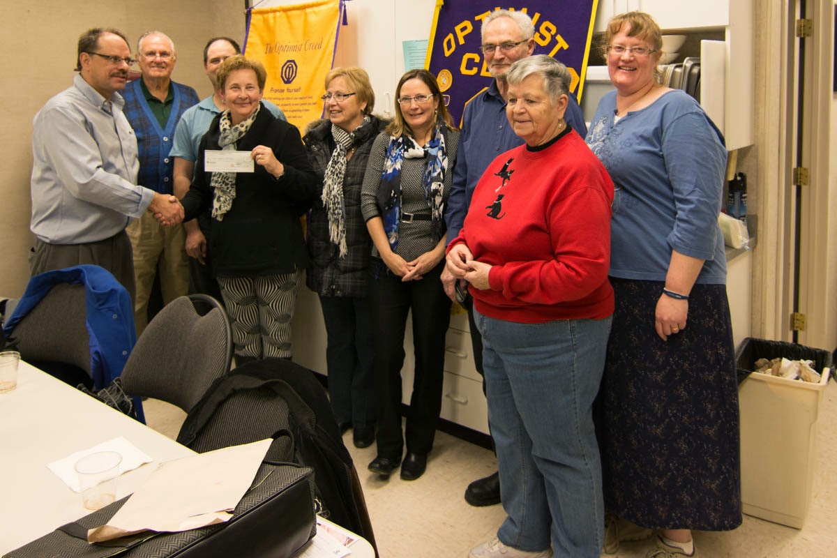 Leduc BlackGold Optimists Our Club Meeting and Donation Presentation at the Leduc & District Leduc BlackGold Optimists Our Club Meeting and Donation Presentation at the Leduc & District