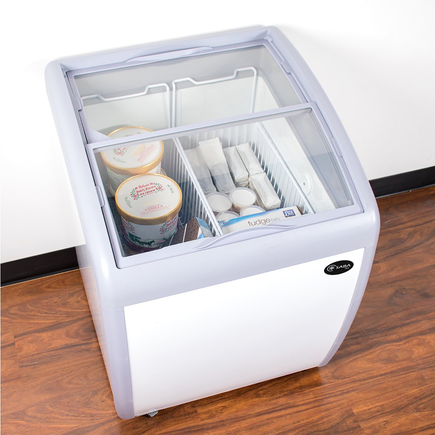 Freezers Reviews SABA Air SCF27 Heavy Duty Glass Top Display/Chest