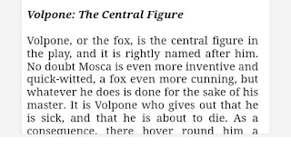 Volpone: The Central Figure