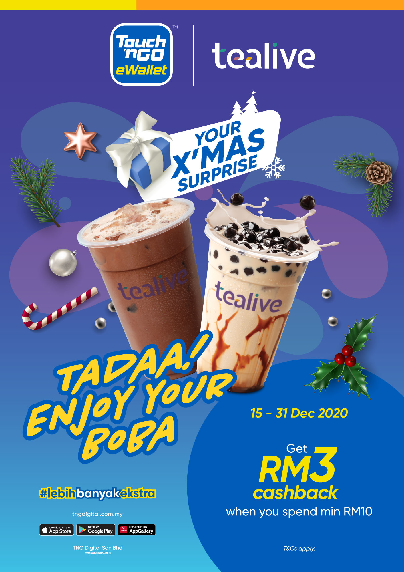 Your Xmas Surprise,  Touch 'n Go, Touch 'n Go eWallet, Shopping, Rawlins GLAM, Rawlins Lifestyle, Cashless, Lebih Banyak Ekstra