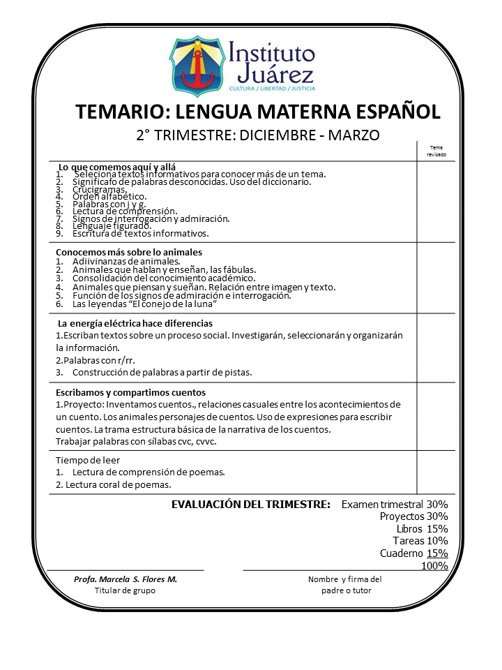 Instituto Juárez 2° Primaria: Portadas del segundo trimestre Español