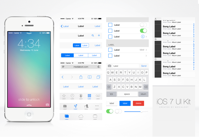 Free iOS UI Kit - UI Kit Lab's