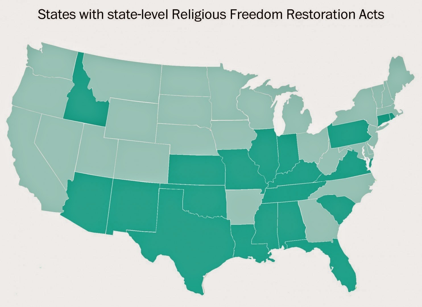 He states that. State of Freedom. Southern States. Most religious us States.