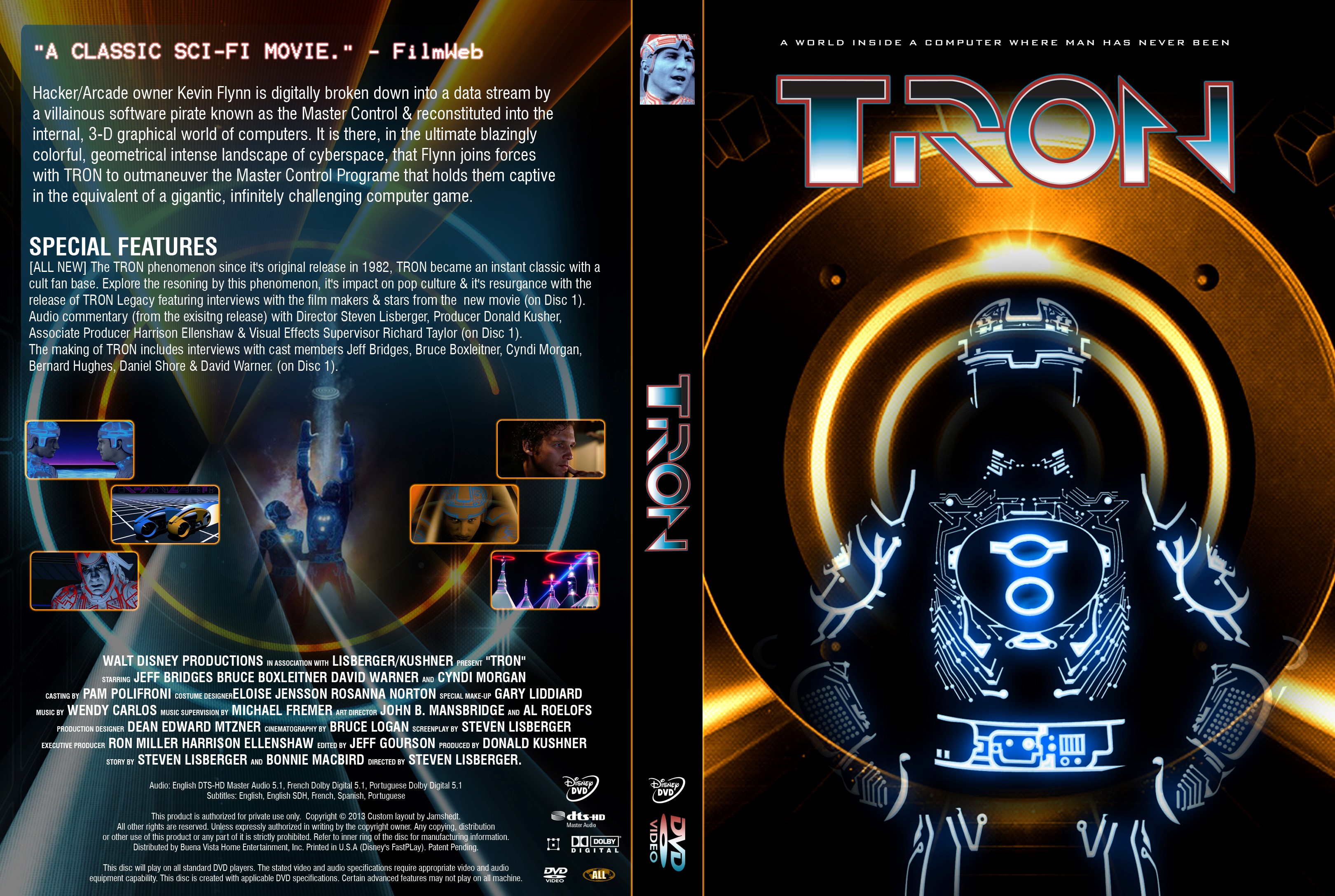 Tron DVD Cover | Cover Addict - Free DVD, Bluray Covers and Movie Posters3240 x 2175