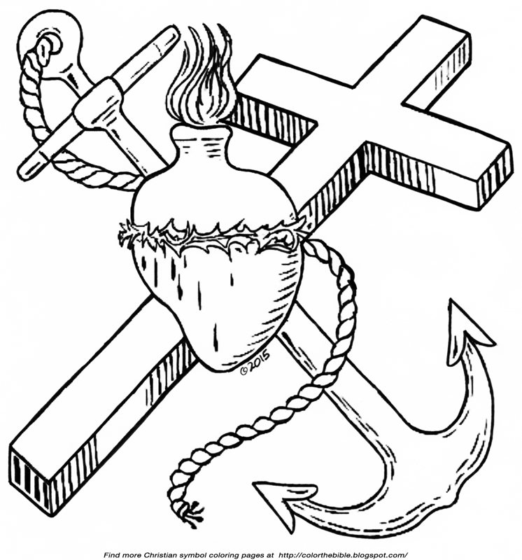 sacred heart coloring pages - photo #33