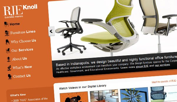 Website Redesign For Rje Business Furniture Indianapolis
