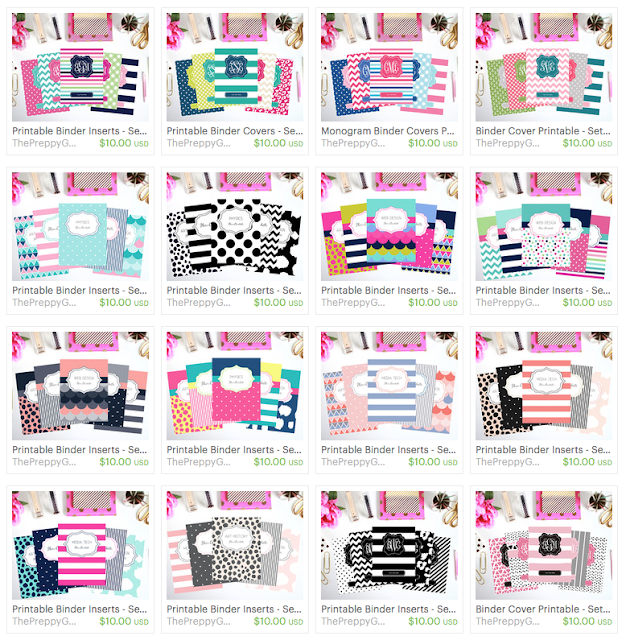 monogram binder cover