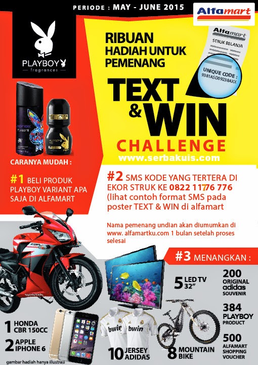 Undian Playboy Text & WIN Berhadiah Honda CBR150 Undian Playboy Text & WIN Berhadiah Honda CBR150