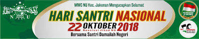 Spanduk Hari Santri Nasional Ukuran 5 x 1 Meter