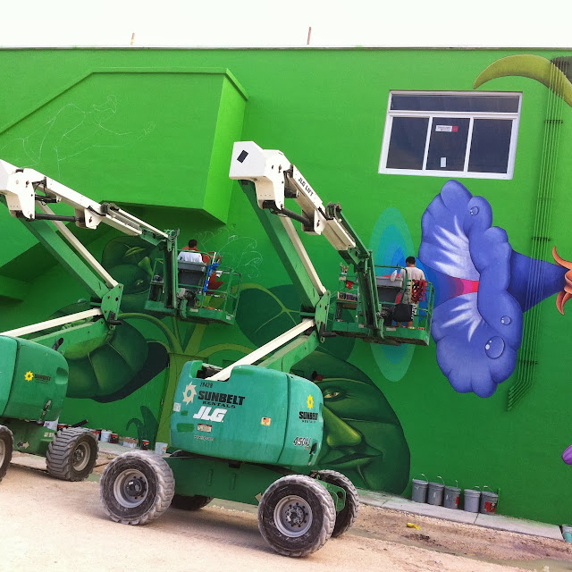 Work In Progress By Ukrainian Street Art Duo Interesni Kazki In Miami, USA. 6