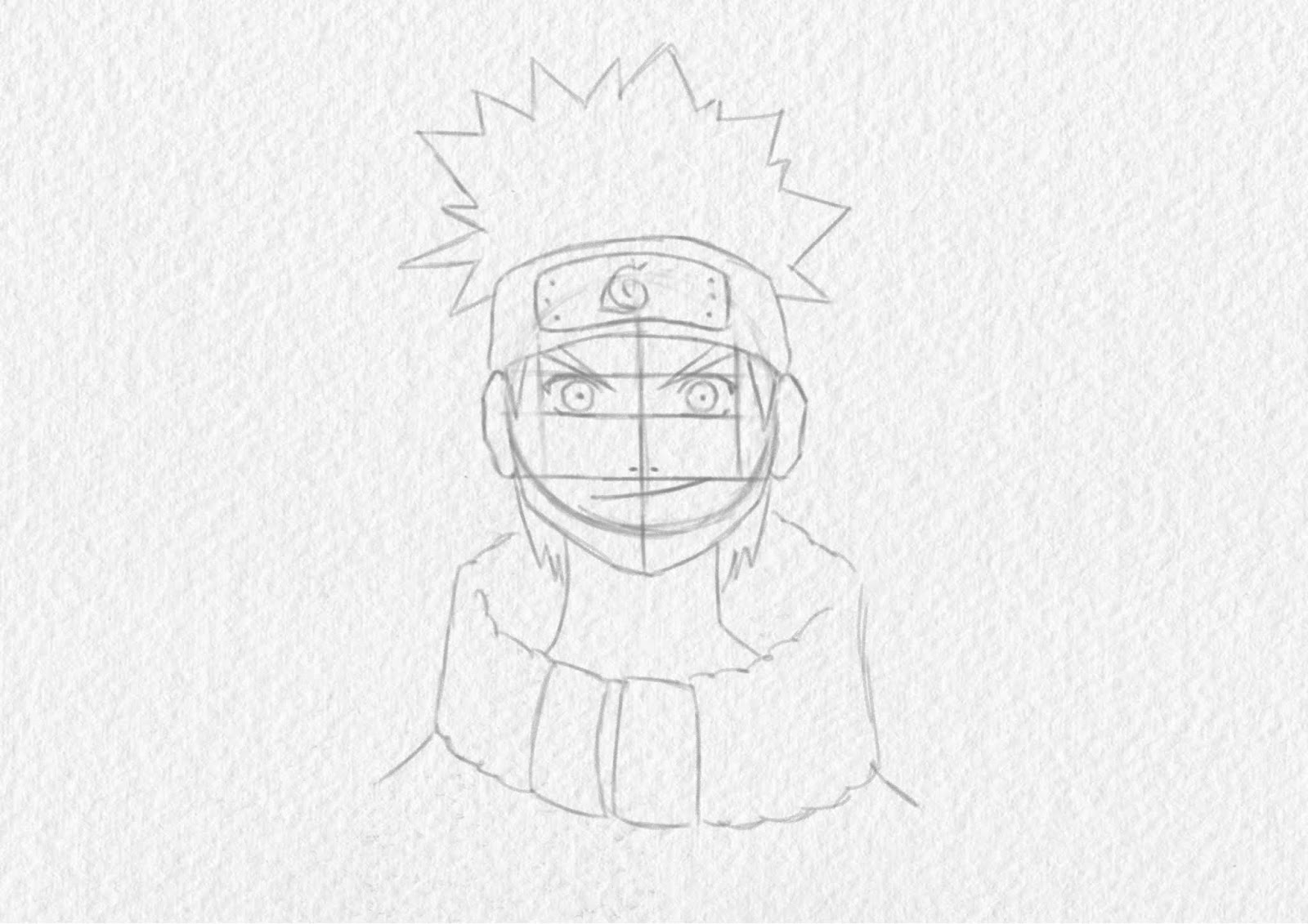 Como desenhar o NARUTO (Passo a passo) 