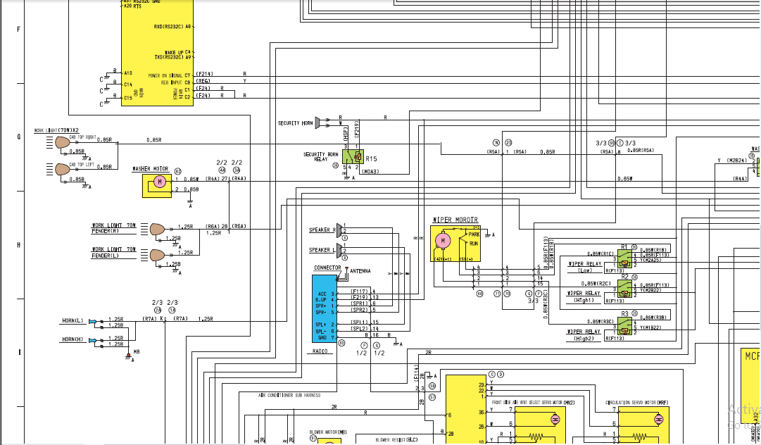 ELECTRICAL CIRCUIT DIAGRAM HITACHI 1200-6 PART 2