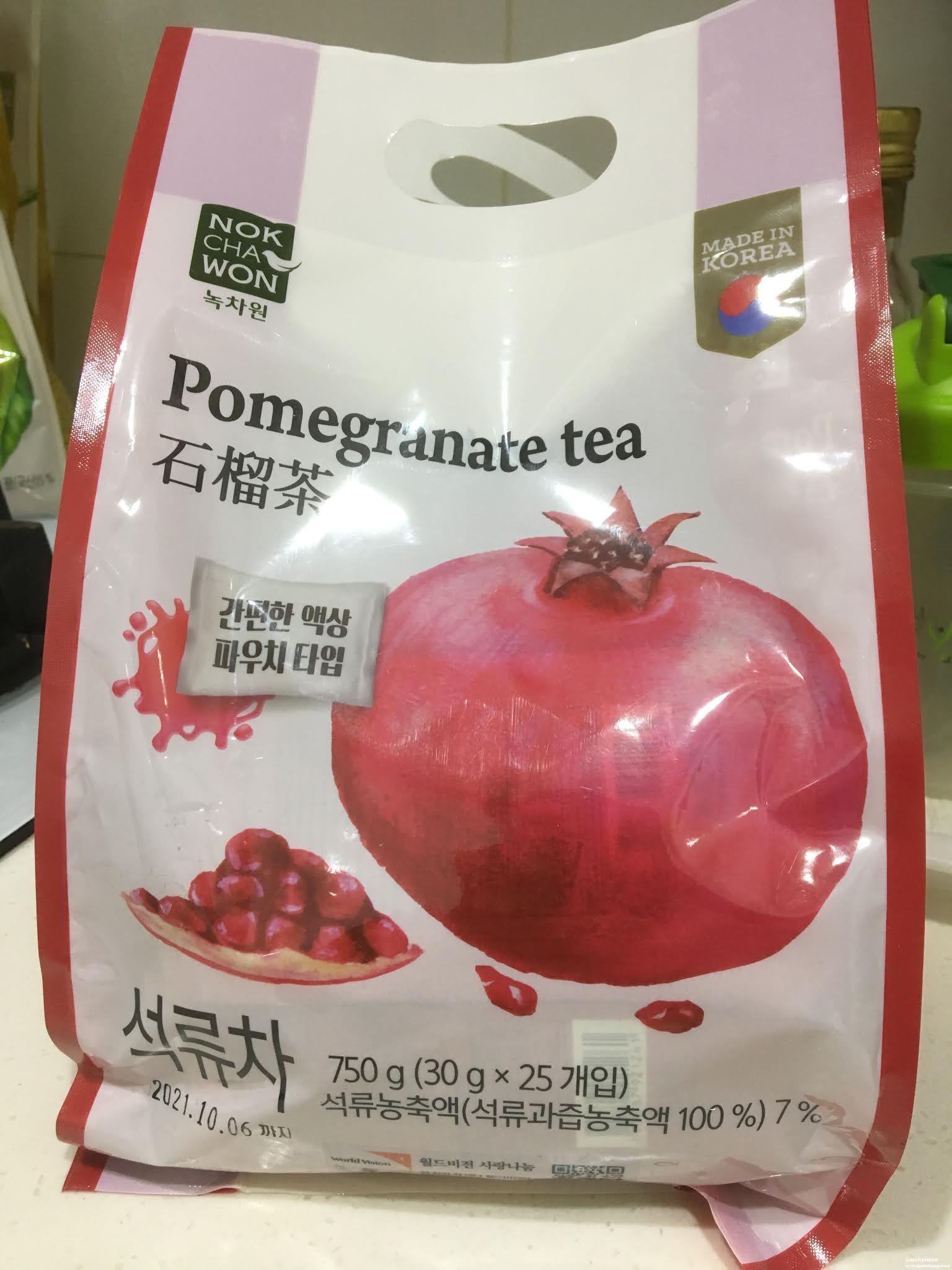 UnboxingKorean pomegranate tea, cold drink is better and can also be mixed alcoholic beverages