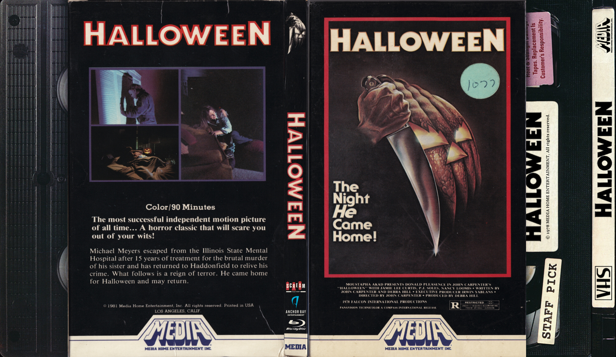 The Horrors of Halloween HALLOWEEN FRANCHISE VHS/Bluray Slip Cases