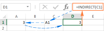 INDIRECT formulas with A1 and R1C1 references