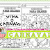 Atividades de carnaval para colorir
