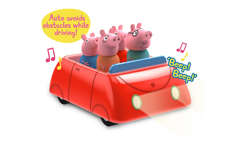 NickALive! Wow! Stuff Unveils the Peppa Pig Clever Car for Preschoolers