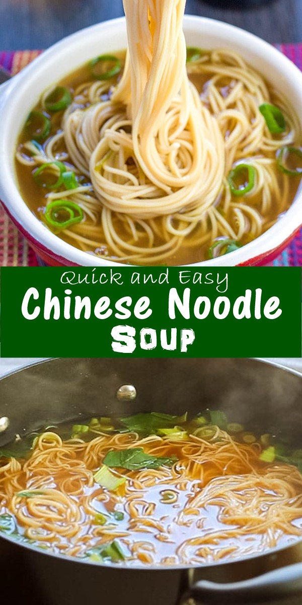 Quick and Easy Chinese Noodle Soup - New Delicious