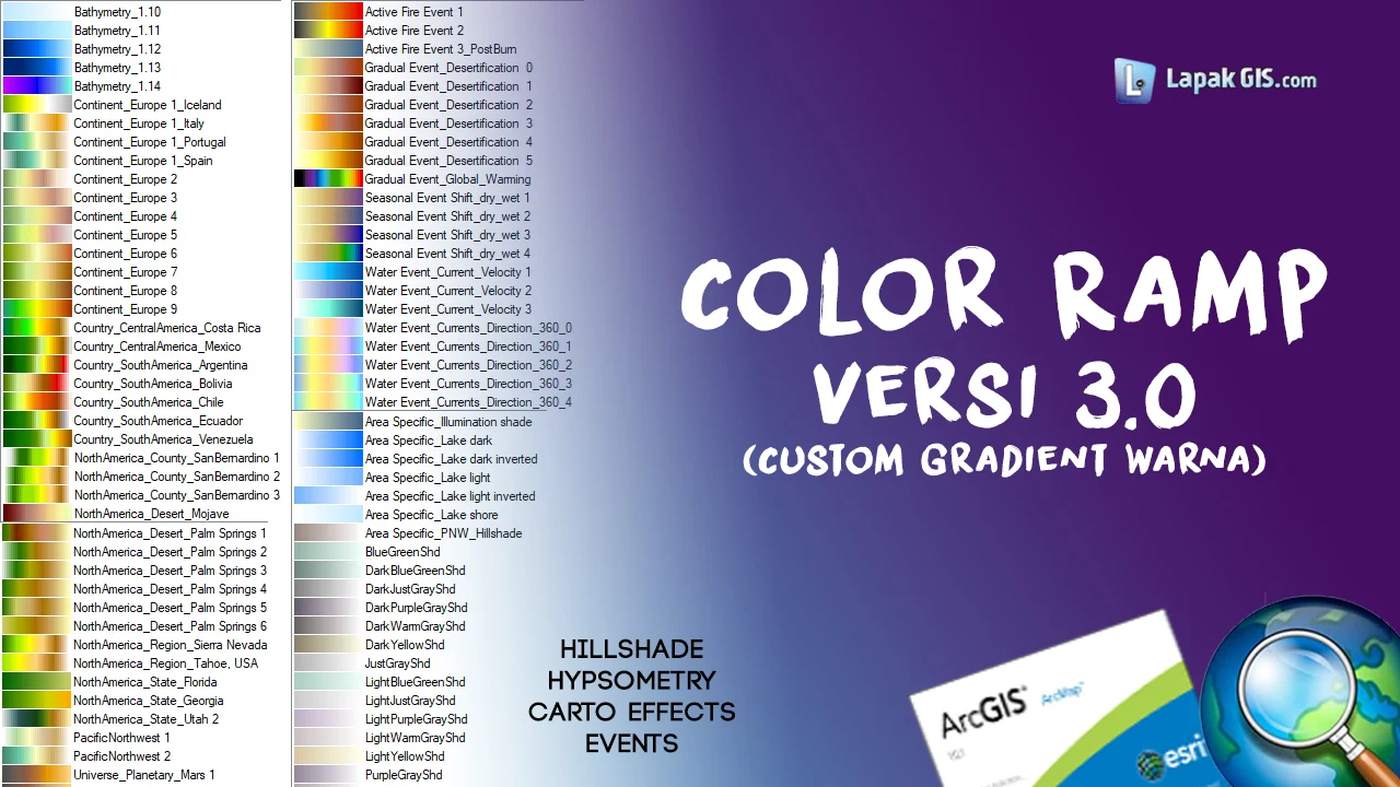 Custom Color Ramp Versi 3.0 pada ArcGIS