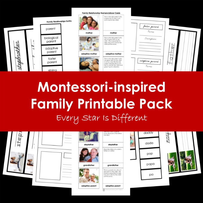 Montessori-inspired Family Printable Pack