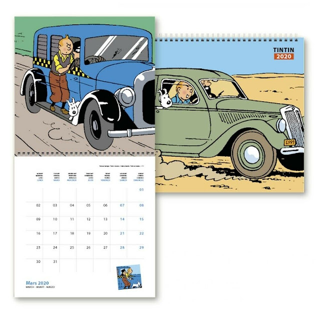 Boys Adventure Comics UPDATED Tintin calendars