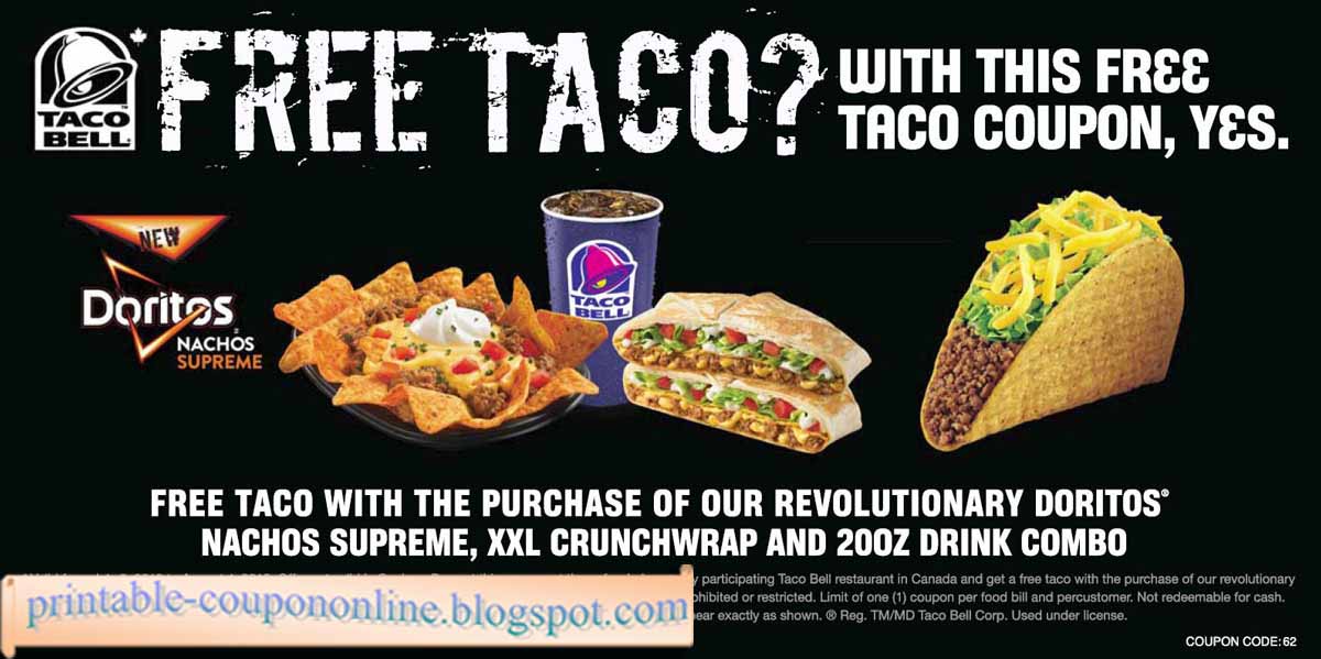 Taco bell breakfast coupons