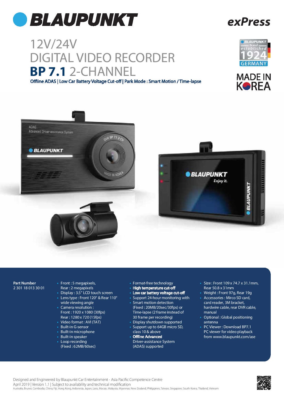 The Blaupunkt BP 7.1 Dash Cam Watches Your Driving Like It Does Your