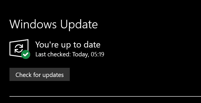 Controlla gli aggiornamenti su Windows 10