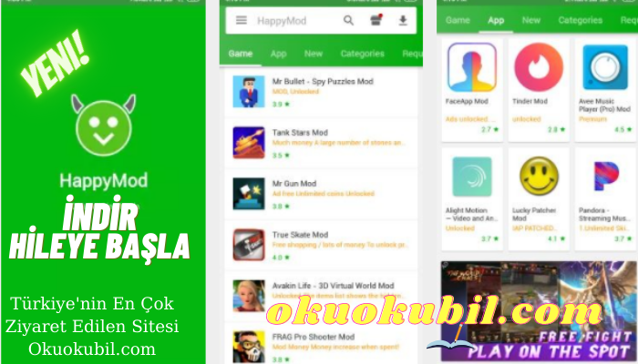 HappyMod 2.6.3 Hile ve Tüm Android uygulamaları İçin APK Son Sürüm