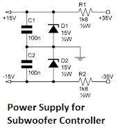 power supply subwoofer controller