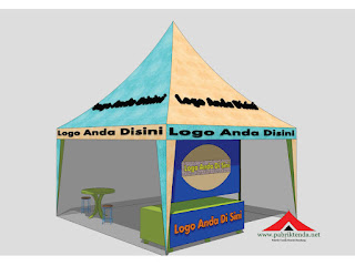 Desain Tenda Event, www.pabriktenda.net menerima pemesanan pembuatan tenda event dengan bahan, warna, ukuran serta logo yang sesuai dengan desain anda,