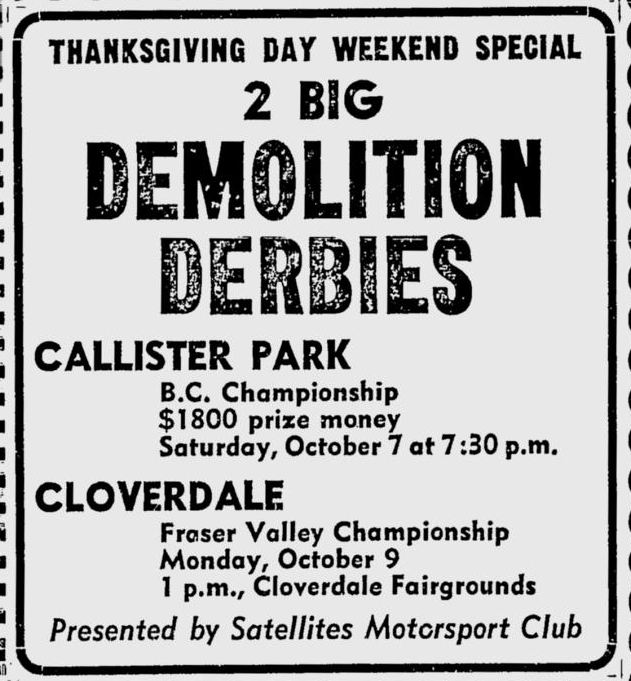 racin' thru the raindrops 1967 demolition derby