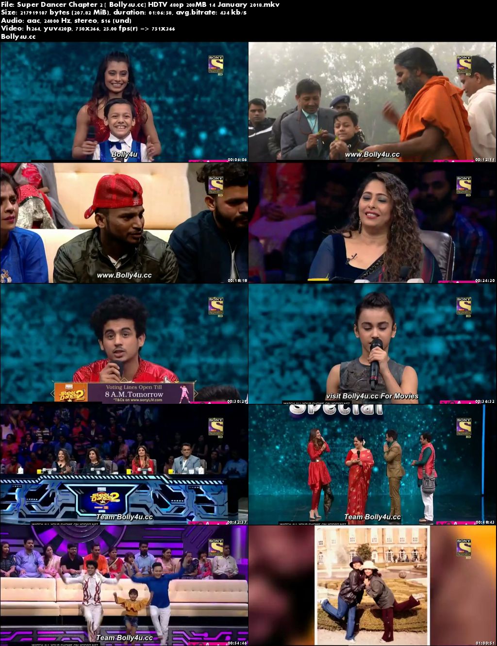 Super Dancer Chapter 2 HDTV 480p 200MB 14 January 2018 Download