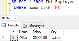 Sql Like Operator ~ MVC image.