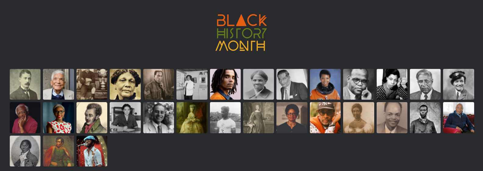 Ravensbourne School Libraries Black History Month Calendar