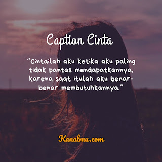 Caption Cinta Romantis