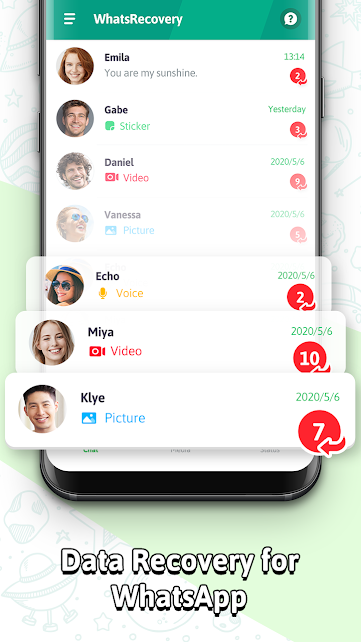برنامج استعادة رسائل الواتس اب للاندرويد Recover messages