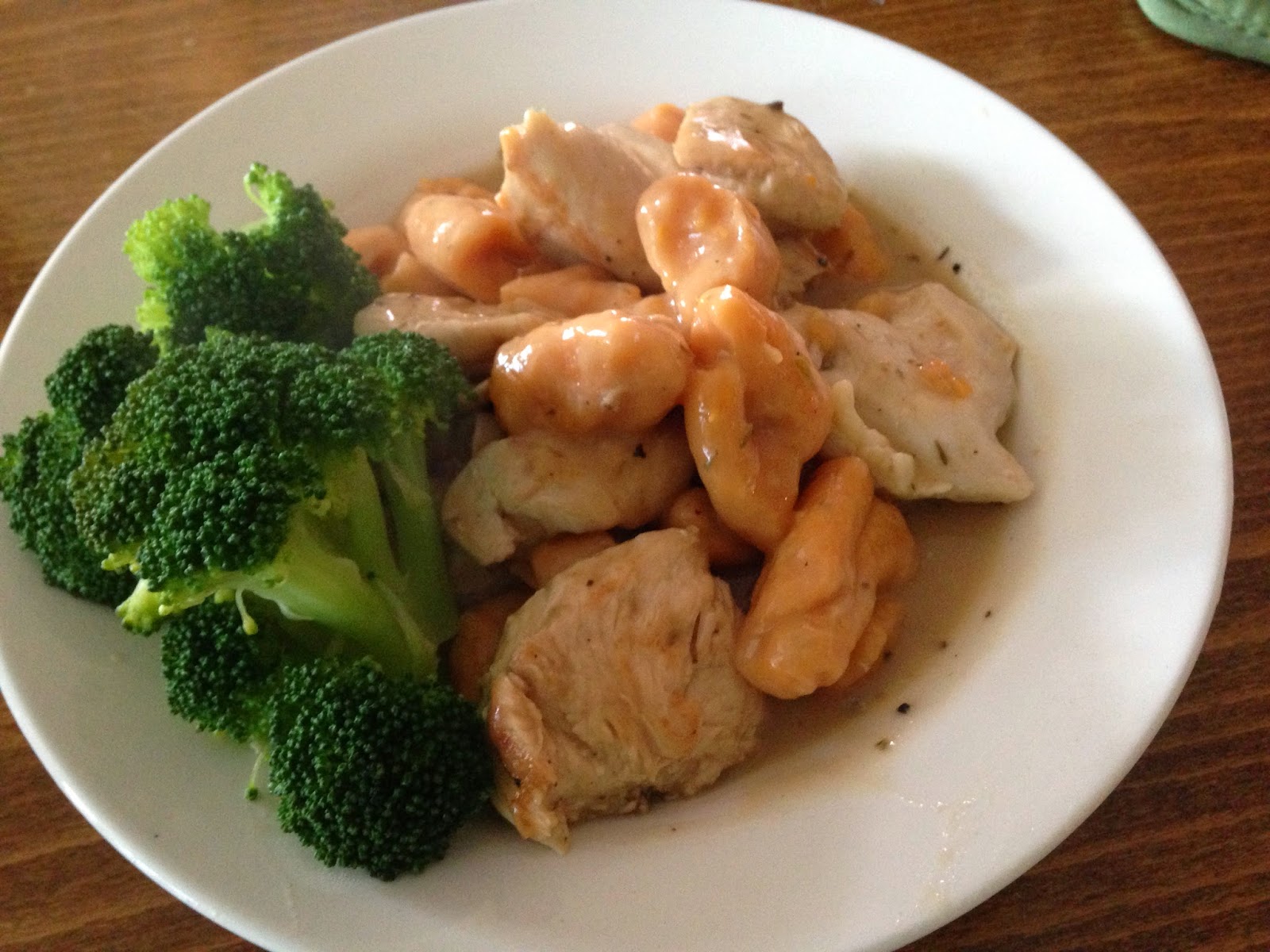 Dinner's Ready Boneless Chicken Breast in White Wine Sauce with Sweet Potato Gnocchi and