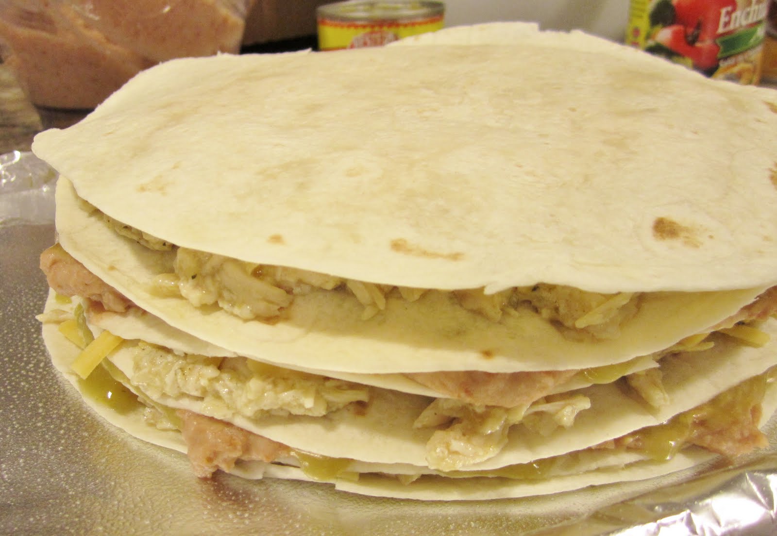 Life in the Motherhood: Chicken Enchilada Stacker