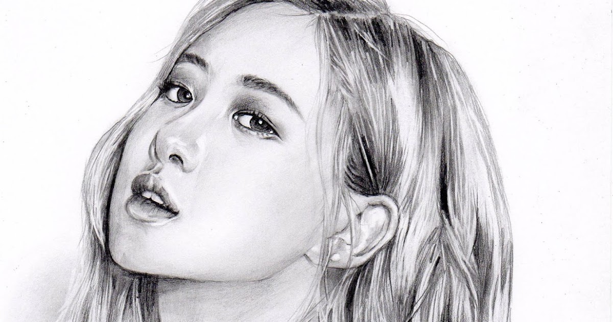NAMIL ART: Pencil Portrait Drawing - BLACKPINK Rose (K-pop Pencil