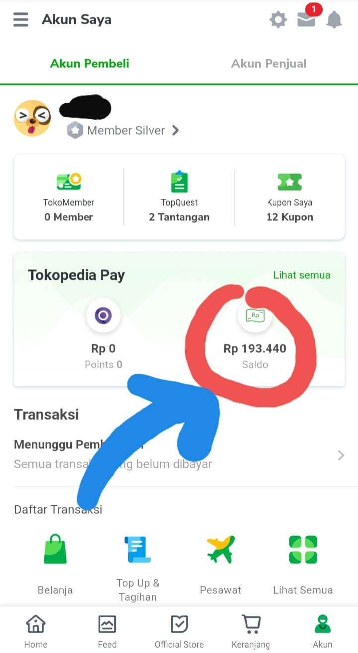 Cara Tarik Saldo Tokopedia Ke Rekening Bank Lewat Browser Ponsel -  damarojat blog lifestyle perempuan dan keluarga Indonesia