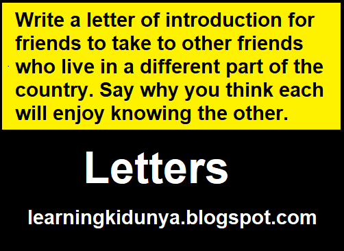 Write a letter of introduction for friends to take to other friends who live in a different part of the country.