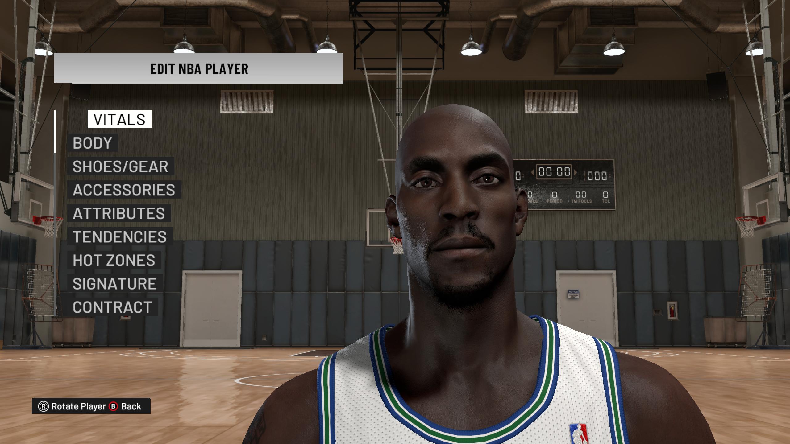 NBA 2K22 Kevin Garnett Cyberface (Wolves)