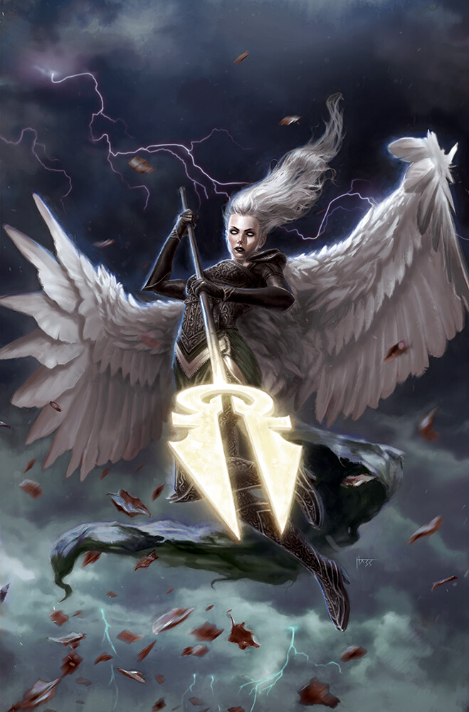 The Geeky Nerfherder #ArtOfTheDay Avacyn by Josh Hass pic image