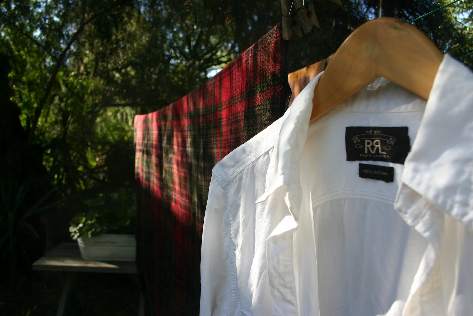 a simple tip for getting a white shirt white The Gardener's Cottage