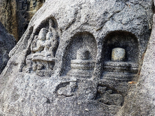 Carvings at the Barabar Cave