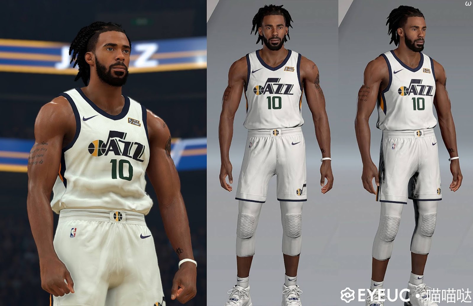Mike Conley Body Model v2.0 By 喵喵哒 [FOR 2K20] NBA 2K