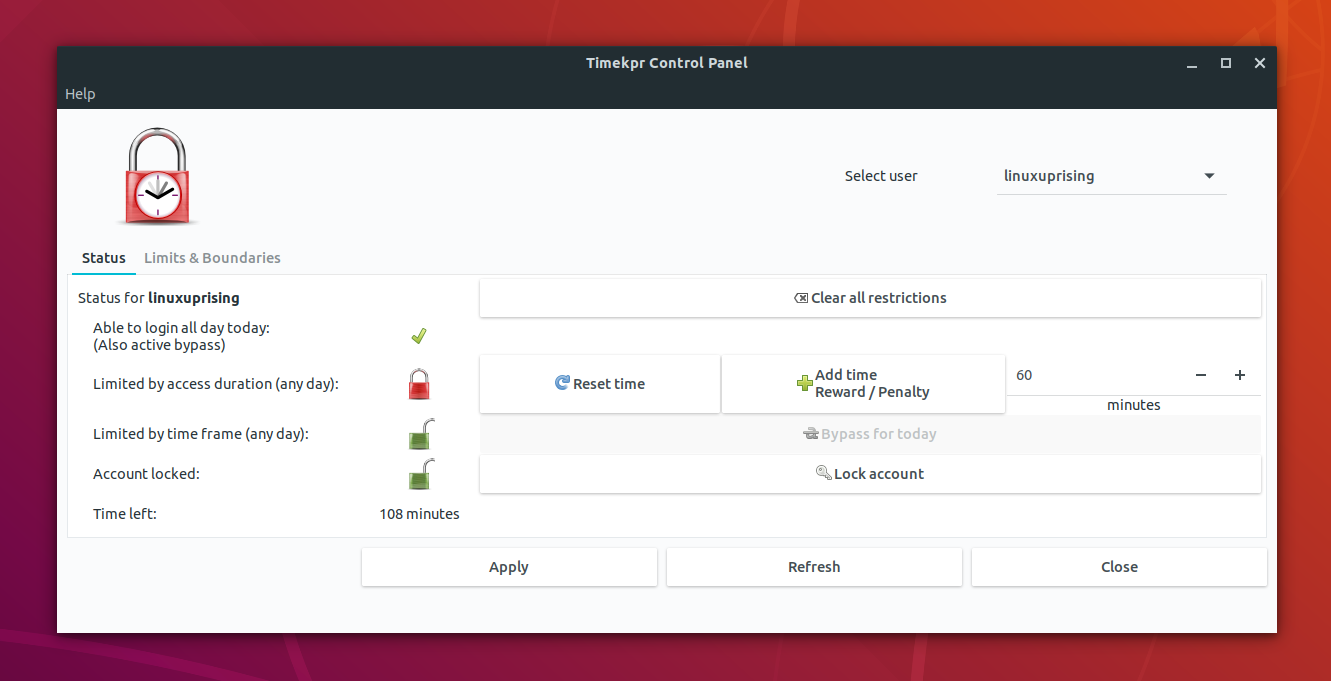 Timekpr Revived Easy To Use Parental Control Software For Ubuntu