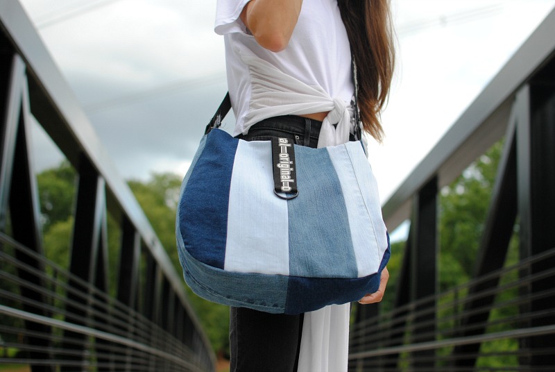 DIY Upcycled Denim Satchel