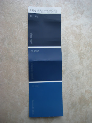 Benjamin Moore Deep Royal Paint Swatches - Navy paints